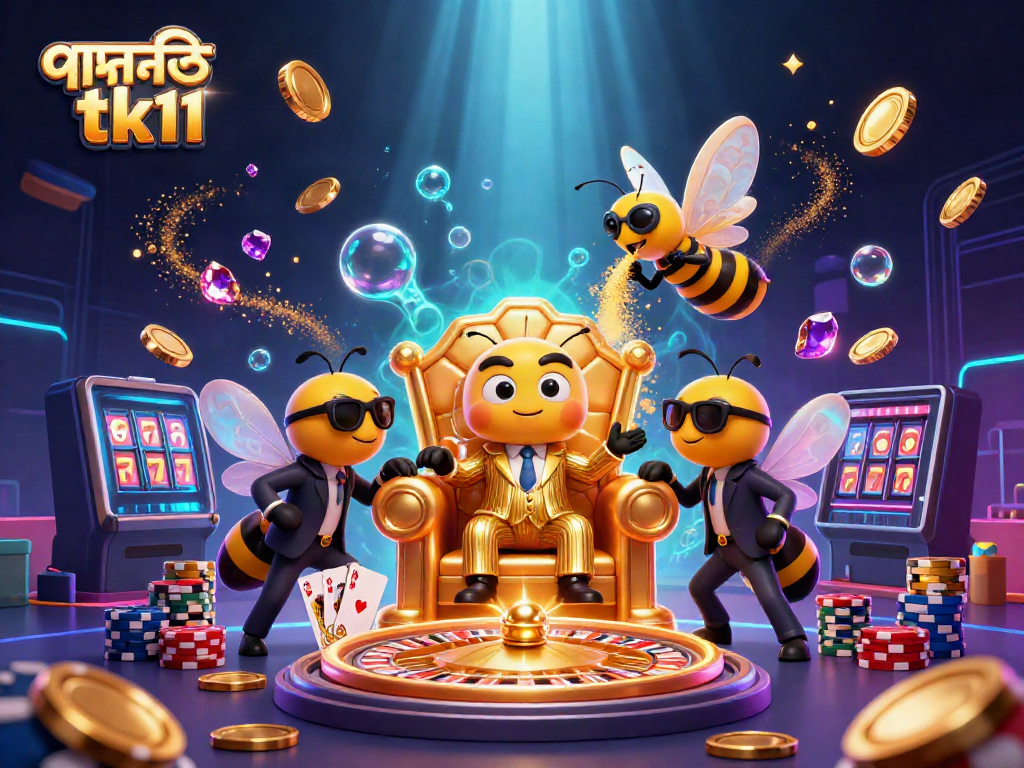Experience thrilling casino action with পদোন্নতি tk11 featuring vibrant characters and sparkling gems in a 3D illustration.
