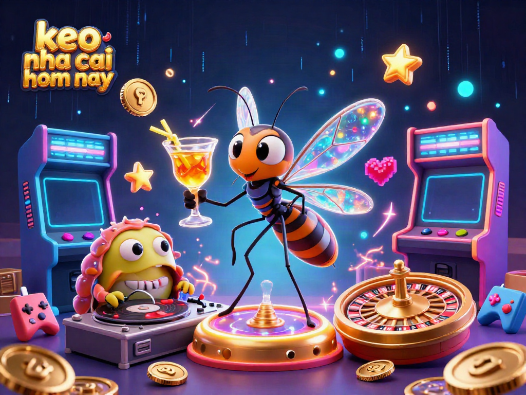 Engage with keo nha cai hom nay through this vibrant casino scene featuring unique characters and gaming elements.