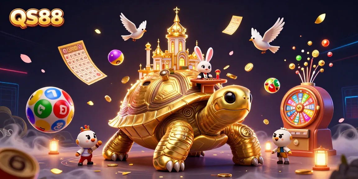 Trải nghiệm cá cược tại QS88 với hình ảnh rồng vàng và casino ánh sáng lấp lánh.