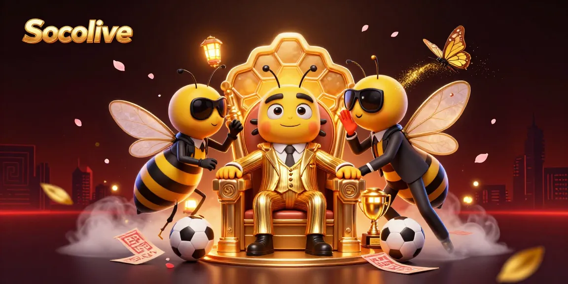 Socolive showcases dynamic sports betting action with immersive 3D characters and gaming elements.