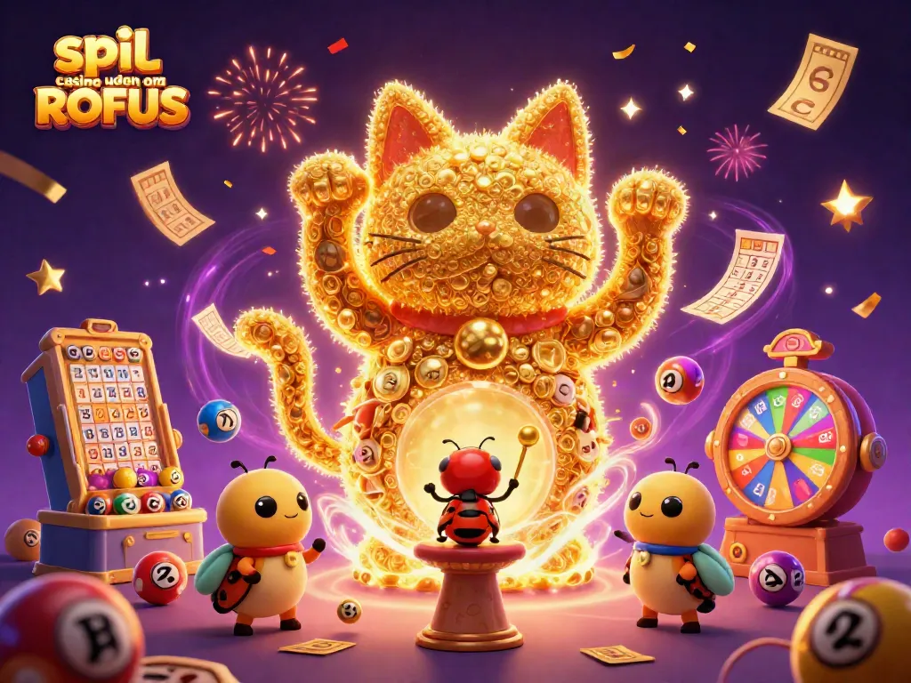 Experience the magic of spil casino uden om ROFUS with a vibrant, dynamic casino illustration.