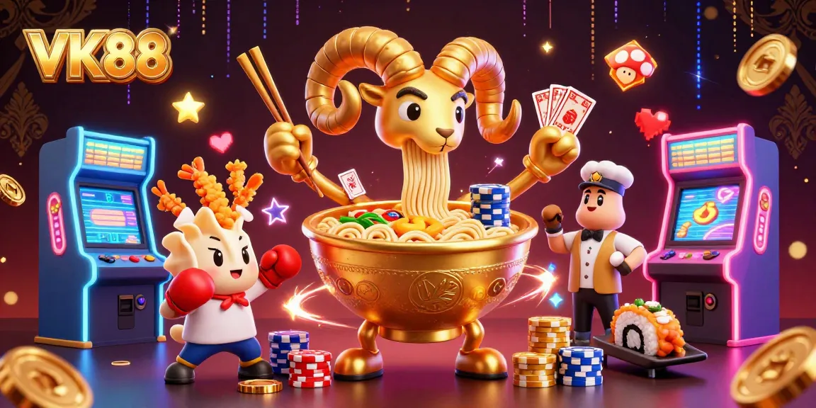 Engage with VK88's immersive casino experience featuring vibrant 3D characters and dynamic gaming elements.