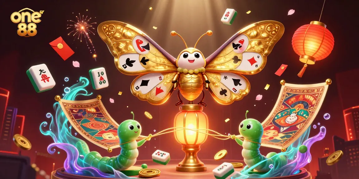 Win big at one 88 with a vibrant 3D illustration showcasing exciting casino elements and games.