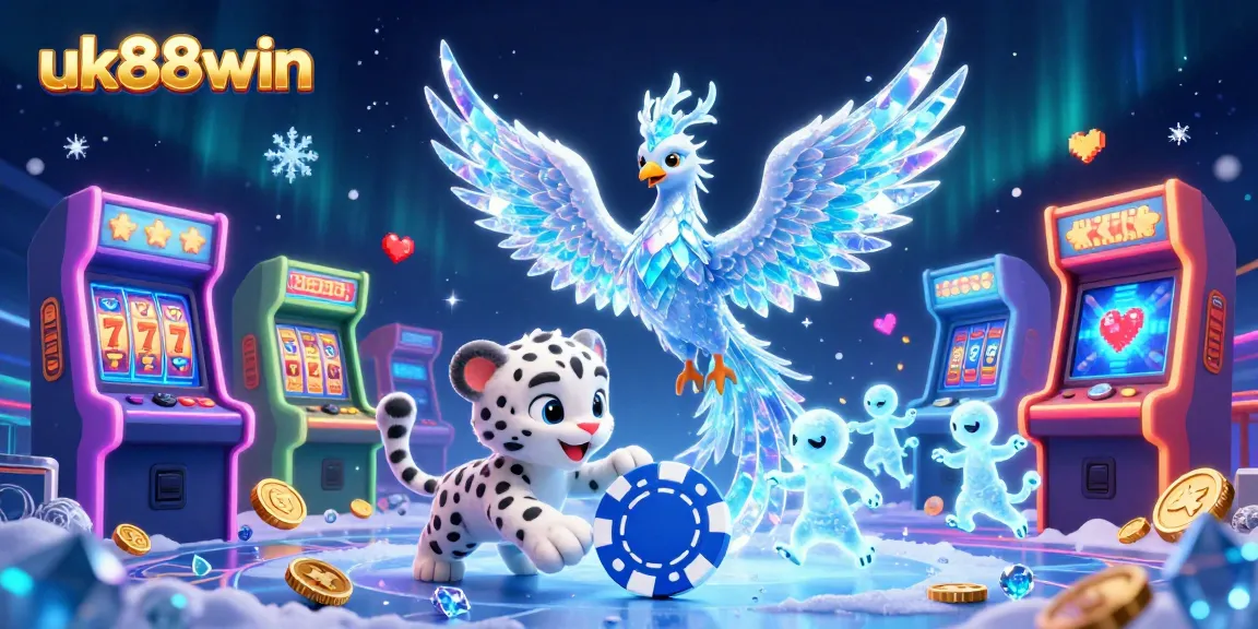 Experience thrilling gameplay with uk88win featuring vibrant slot reels and charming 3D characters!