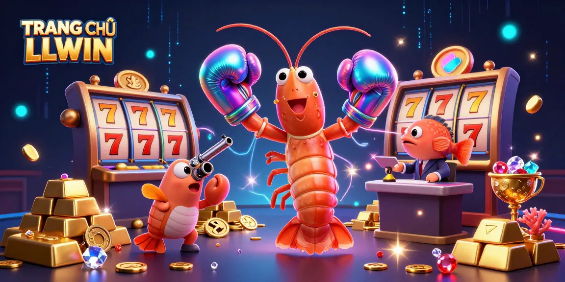 Experience the thrill of TRANG CHỦ LLWIN with a vibrant casino scene showcasing dynamic gameplay elements and rich treasures.
