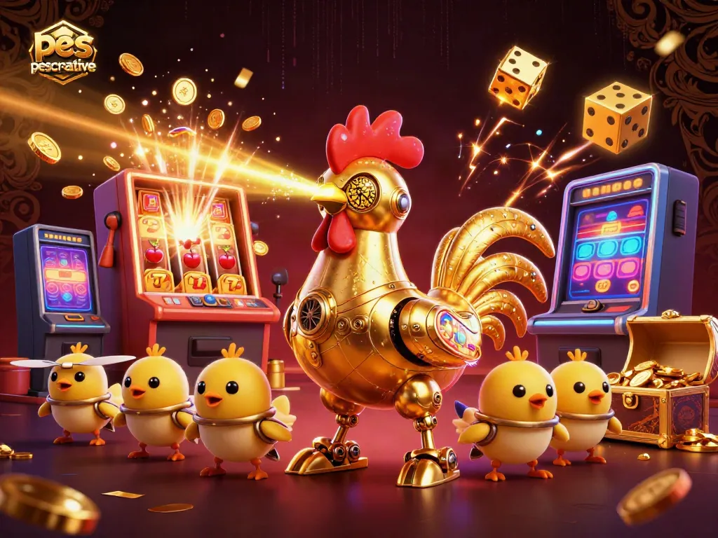 Experience the excitement of pescreative's colorful casino scene with dynamic characters and jackpot elements.