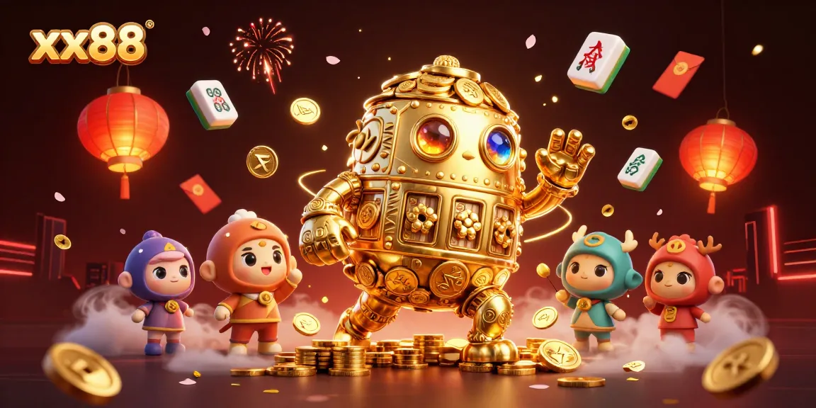 Engage in thrilling gameplay at xx88 with vibrant casino elements and intricate 3D visual artistry.