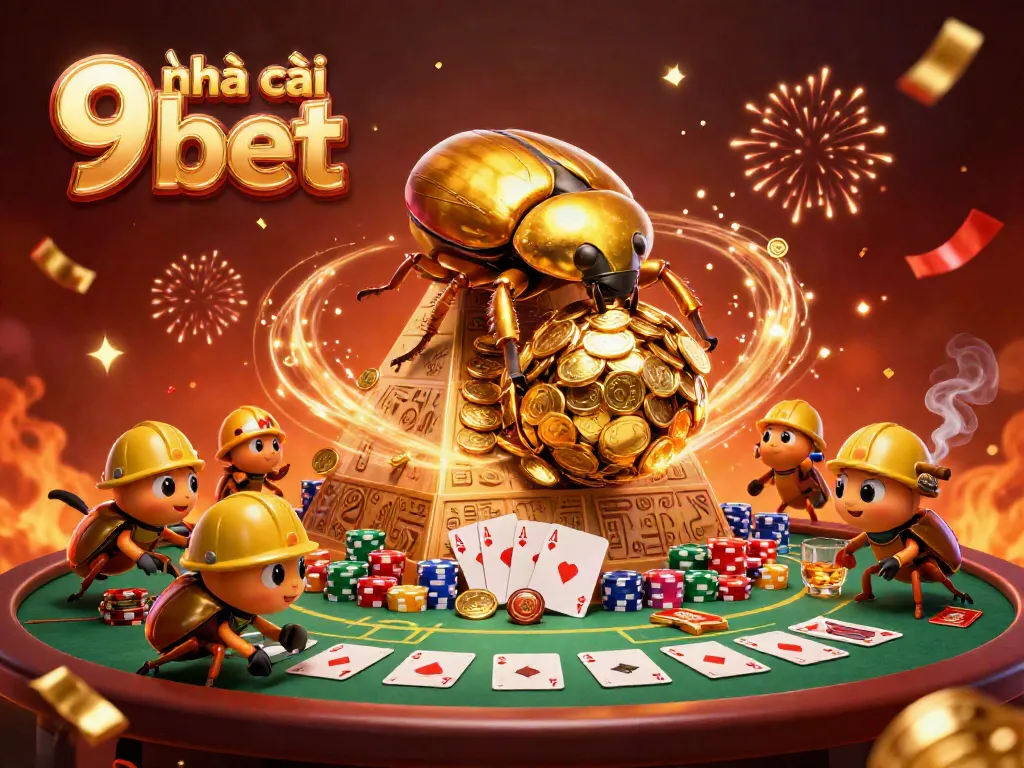 Engage in thrilling gameplay with nhà cái 9bet featuring elaborate casino elements and vibrant characters.