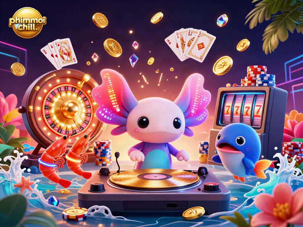 Experience phimmoi chill. in a vibrant casino scene featuring lively aquatic characters and dynamic gambling elements