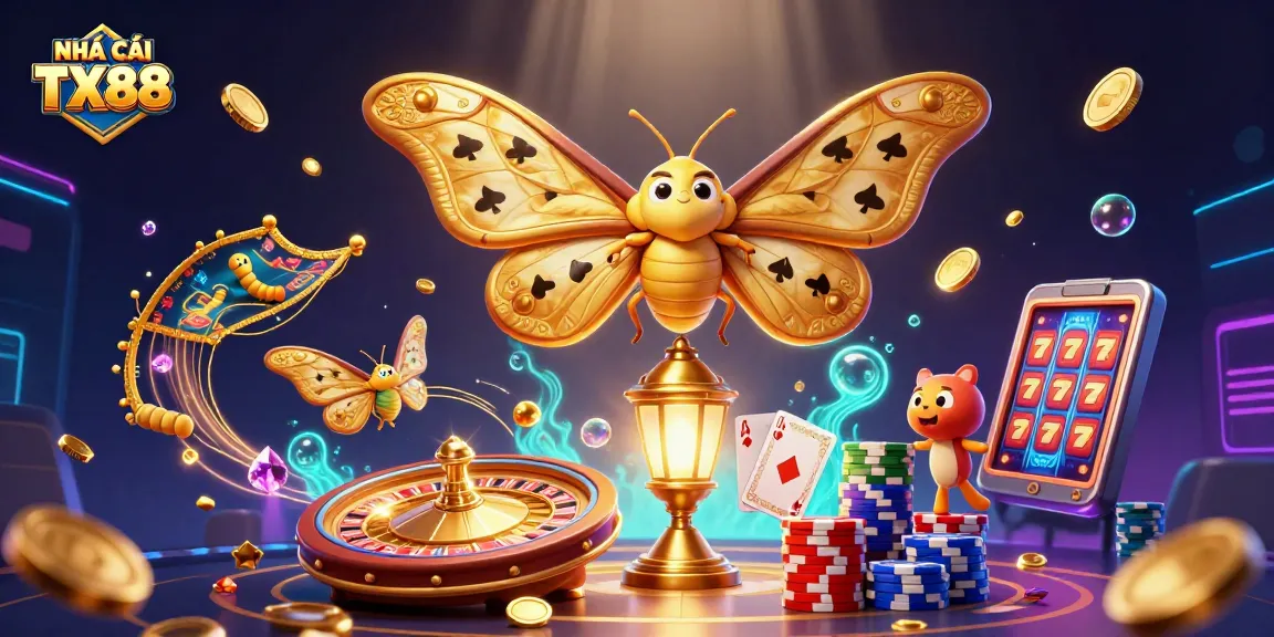 Experience NHÀ CÁI TX88's vibrant casino scene with dynamic 3D characters and immersive game elements.