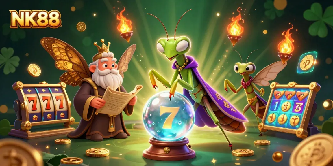 Engage with NK88's thrilling casino adventure featuring captivating slot games and neon crypto elements.