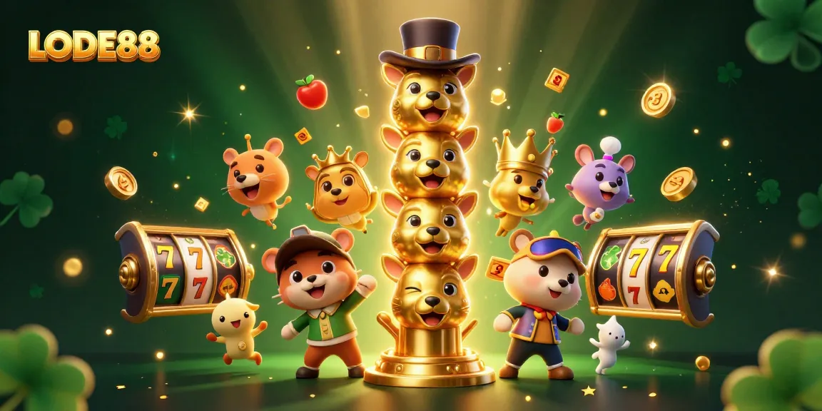 Experience the thrilling world of LODE88 as the golden totem unveils exciting slot game action.