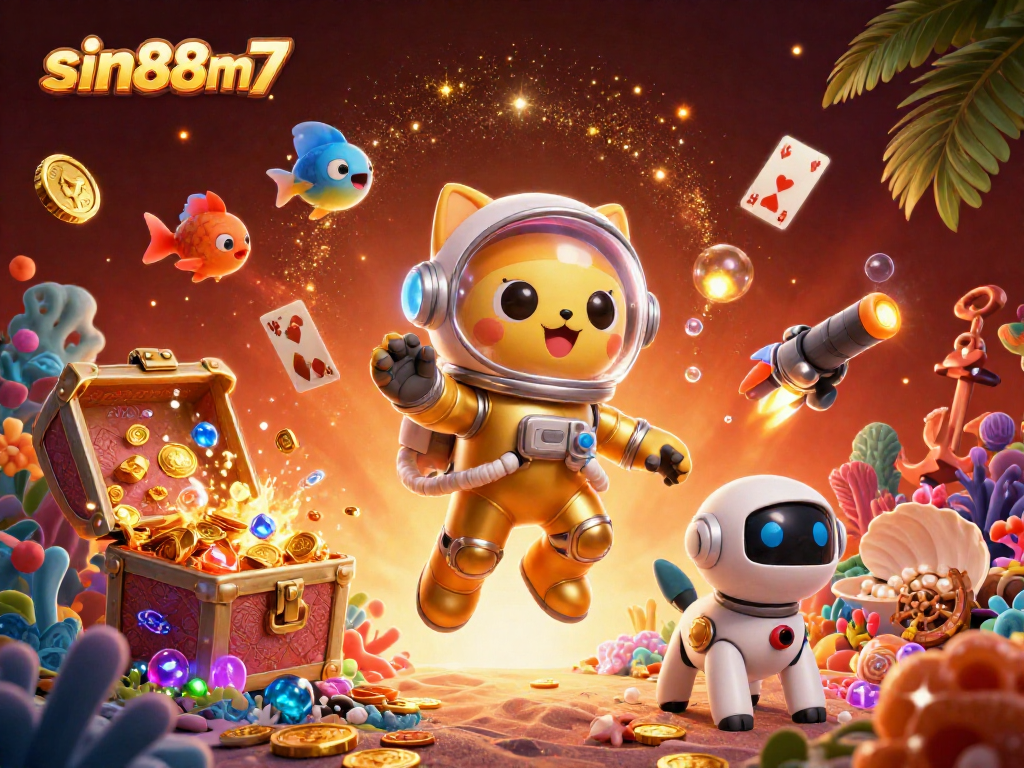 Experience thrilling gameplay at sin88m7 with vibrant 3D casino scenes packed with action and excitement.