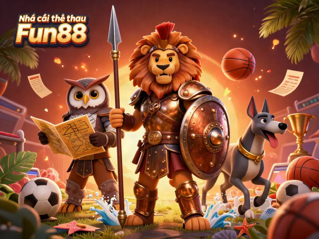 Experience the thrill of Nhà cái thể thao Fun88 with an engaging scene showcasing dynamic sports betting elements.