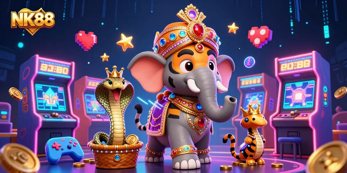 Experience thrilling action at NK88 with vibrant visuals and dynamic casino-themed game elements.