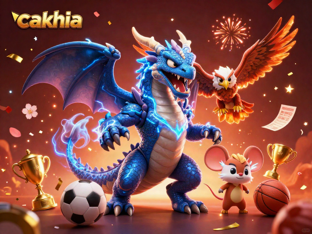 Cakhia players enjoy an electrifying sports betting experience with vibrant characters and dynamic visuals.