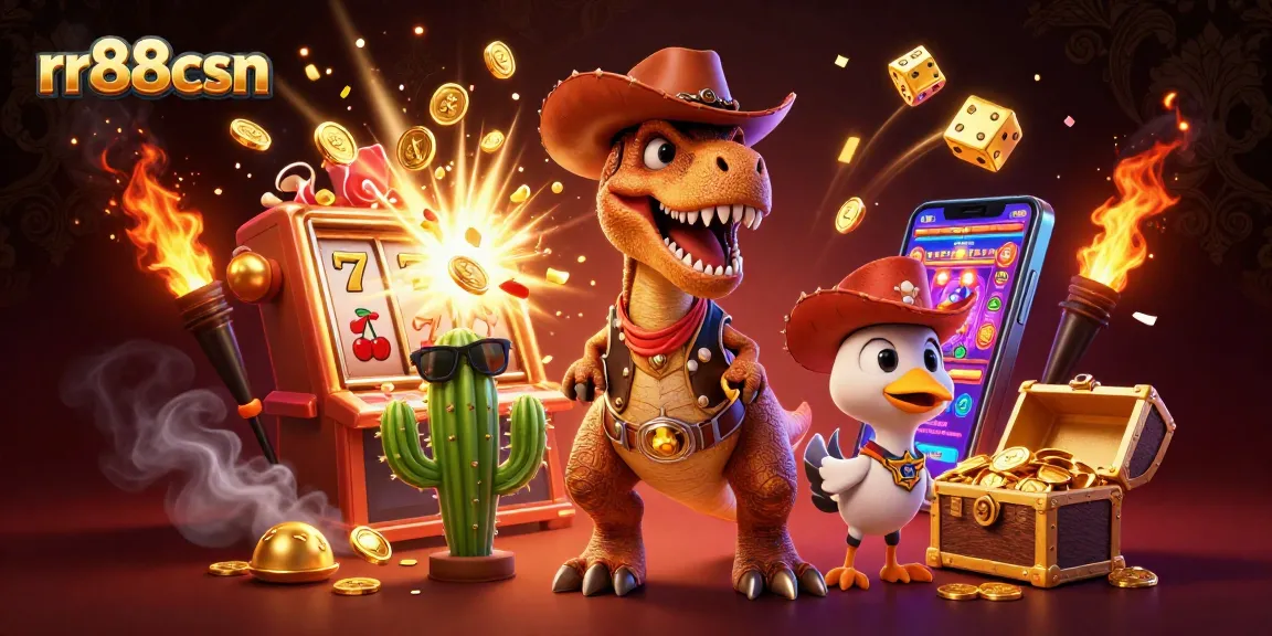 Celebrate your wins at rr88csn with a vibrant jackpot explosion and charming 3D characters.