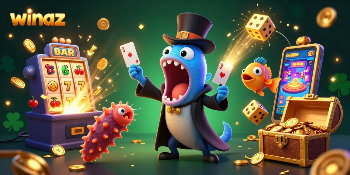 Winaz features an enchanting casino scene with a magical eel, anglerfish, and dynamic game elements.