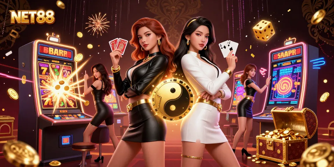Experience thrilling wins at NET88 with stunning visuals of casino action and gaming.