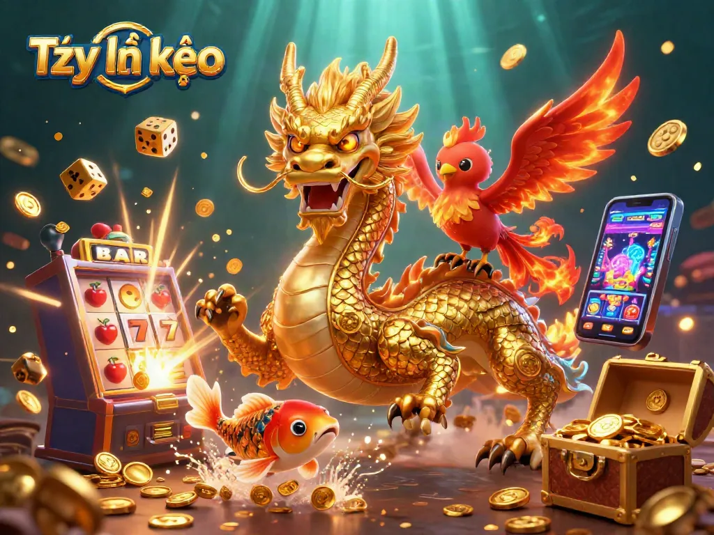 Experience Tỷ lệ kèo with vibrant gaming action featuring dynamic characters and rich casino elements.