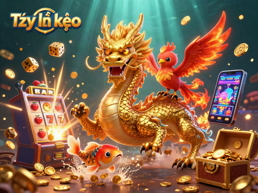 Experience Tỷ lệ kèo with vibrant gaming action featuring dynamic characters and rich casino elements.