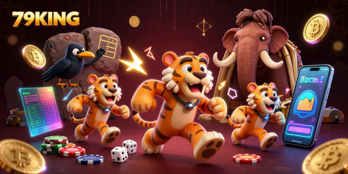 Experience thrilling casino action with 79KING as caveman duo and clever crow score high!