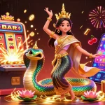 Experience the excitement of Link Hitclub mới nhất with a vibrant 3D illustration of dynamic gaming elements and characters.