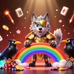Experience excitement with 32WIN's vibrant casino-themed 3D illustration featuring Odin and elements of luck.