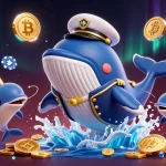 Engage with the exciting world of X88 through a vibrant 3D casino illustration featuring animated characters and cryptocurrencies.