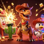 Celebrate your wins at rr88csn with a vibrant jackpot explosion and charming 3D characters.