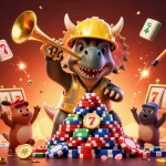 Engage with phimmoi’s dynamic casino scene featuring poker chip building triceratops and festive elements.