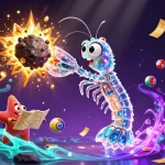 Experience casino action with NHÀ CÁI NET88 in a vibrant 3D illustration of dynamic games and rewards.