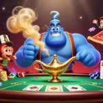 Play exciting games at FV88 with a vibrant casino scene featuring poker chips and a dynamic atmosphere.
