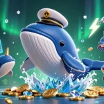 Engage with ck44's thrilling gaming experience while surrounded by vibrant crypto and casino elements.