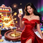 xóc đĩa 88 is featured in a stunning casino scene with a beautiful dealer and vibrant gaming elements.