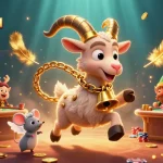 Engage with Au88 DM at a lively casino showcasing a Krampus goat and enchanting characters.