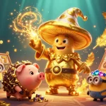 Win big with SKY88 illustrated in a magical casino scene filled with treasures and vibrant game elements.