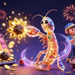 Spin to win at grandpashabet giriş with vibrant 3D characters and colorful casino elements.