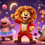 Experience thrilling FV88 casino action with a vibrant scene of characters and game elements.