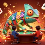 Experience thrilling gaming at UU88 with vibrant 3D casino illustrations showcasing exciting games.