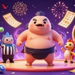 Engage in vibrant gambling fun with 98WIN's colorful underwater casino scene filled with excitement.