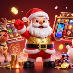 BRA55 offers thrilling jackpot slots with a festive 3D Santa and vibrant symbols.