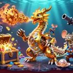 Engage with the thrilling adventure of TG88 as you uncover hidden treasures in this dynamic casino illustration.