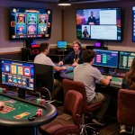 Engaging players at an online casino, showcasing the thrilling experience of Sun win gaming in a vibrant virtual environment.