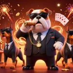 Join the excitement at tr88 sh with dynamic casino gameplay featuring spinning slots and a stylish bulldog boss.
