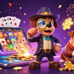 U888 engages players with an exciting treasure hunt theme featuring a detective and wealth symbols.