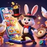 Engage with the magic at trang chủ F168, with animated characters showcasing casino excitement and vibrant game elements.
