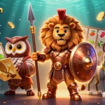Engage in thrilling online pokies with jokaroom's vibrant 3D casino illustration showcasing slot reels and gaming elements.