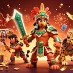 Spin and win on the lucky 88 slot machine with vibrant Aztec warrior elements.