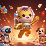 XOILAC broadcasts sports betting excitement with vivid 3D characters in a lively scene.
